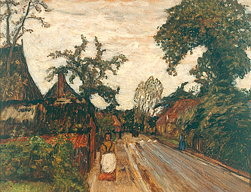 Otto Modersohn - Street in Fischerhude