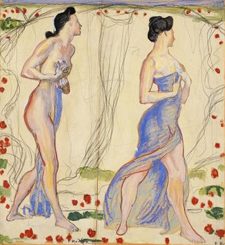 Ferdinand Hodler - Study for 'Die Empfindung I'