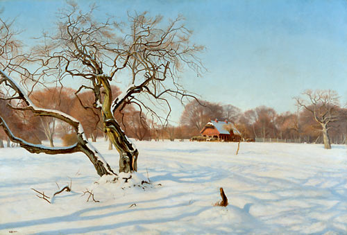 Charles Henrichsen Bremsen - Sunny winter day in the Zoo Dyrehaven