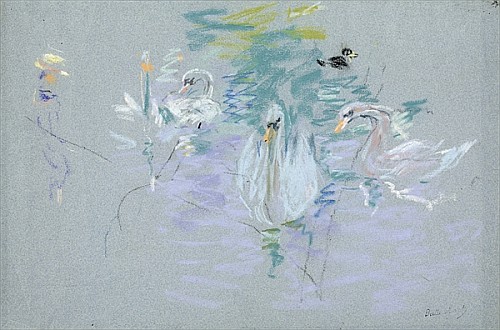 Berthe Morisot - Swans, 1885