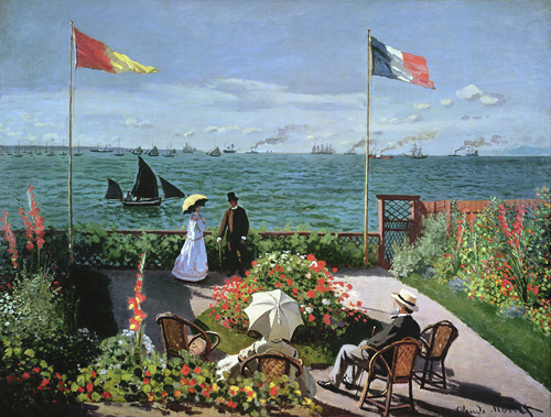 Claude Monet - Terrace at the coast of Saint-Adresse