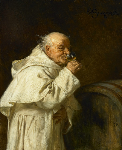 Eduard Grützner - The cellarer
