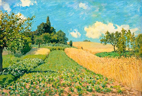 Alfred Sisley - The Cornfield