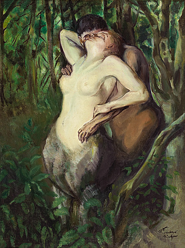 Wilhelm Trübner - The kiss