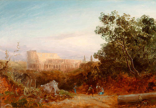 Gustav von Haugk - The Kolosseum in the light of the evening sun