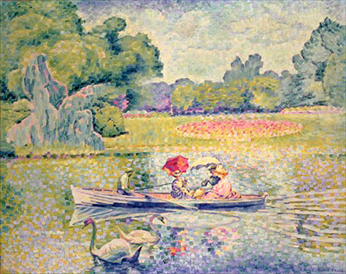 Henri-Edmond Cross - The Promenade in the Bois de Boulogne