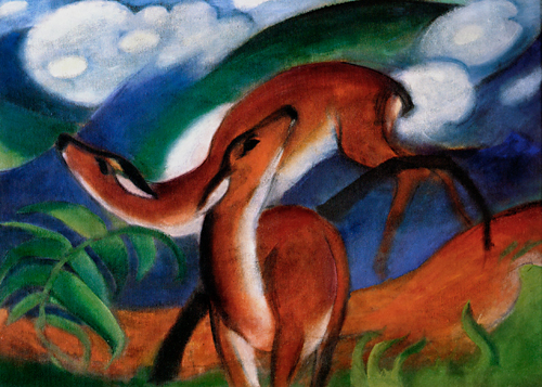 Franz Marc - The red deers II