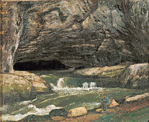 Gustave Courbet - The Source of the Loue or La Grotte Sarrazine