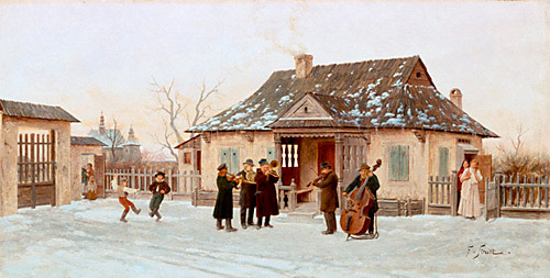 Frantiszek Streitt - The village chapel plays up