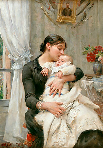 Georges Moreau de Tours - The young mother