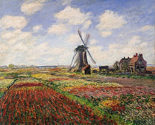 Claude Monet - Tulip Fields with the Rijnsburg Windmill