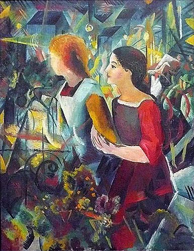 August Macke - Two girls