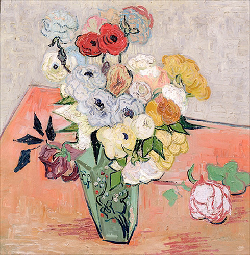 Vincent van Gogh - Vase with roses and anemones