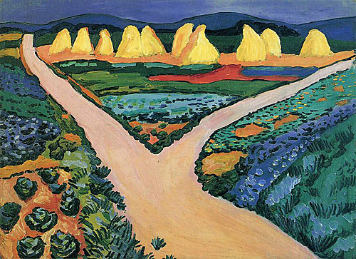 August Macke - Vegetable fields