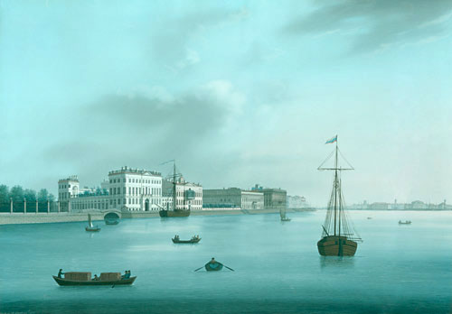 Johann Wilhelm Gottfried Barth - Views of St. Petersburger (Pair of matches)