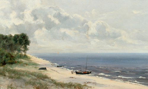 Margarete von Heinemann - warm summer day at beach at baltic sea