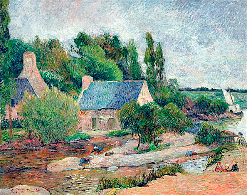 Paul Gauguin - Washerwomen at Pont-Aven