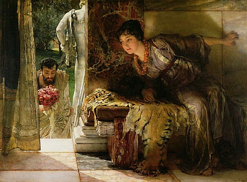 Sir Lawrence Alma-Tadema - Welcome Footsteps, 1883