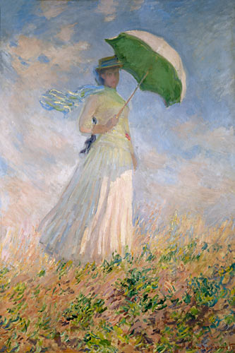 Claude Monet - Women under a sunshade, turned to the right  (Susanne Hoschedé)