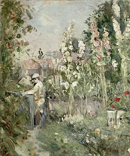 Berthe Morisot - Young Boy in the Hollyhocks