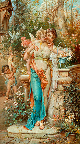 Hans Zatzka - Young love